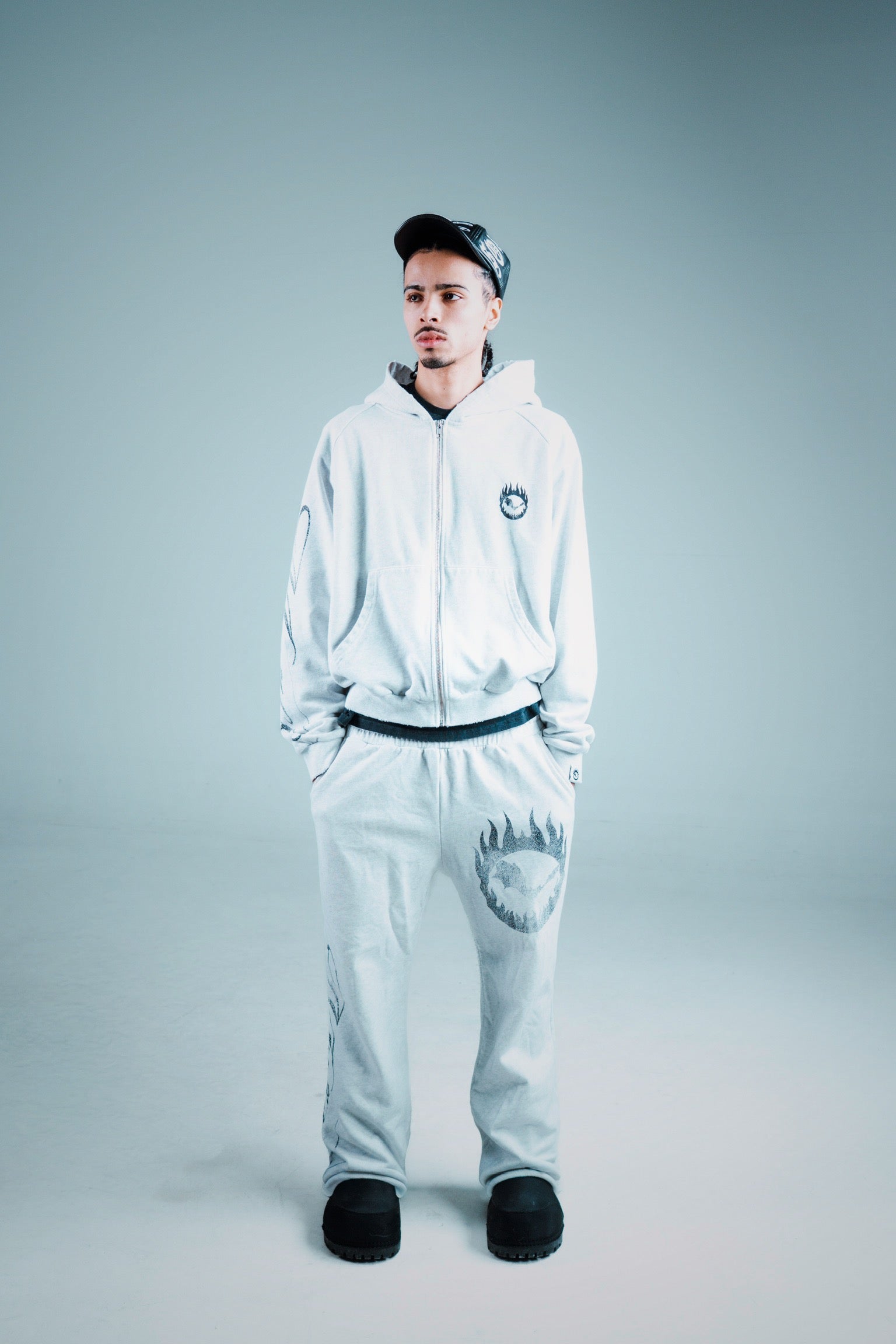 Light Heather Grey 'Murci' Bootcut Pant